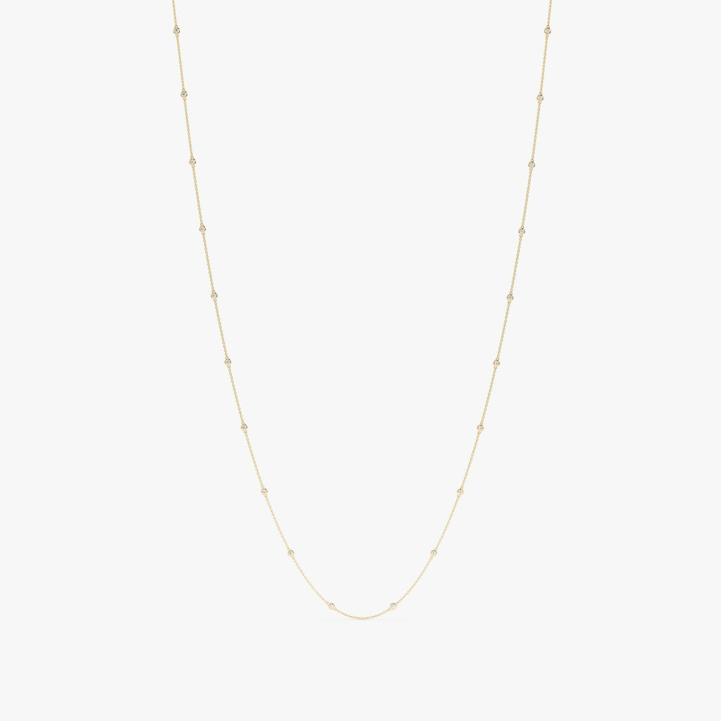 Long Diamond By The Yard Necklace