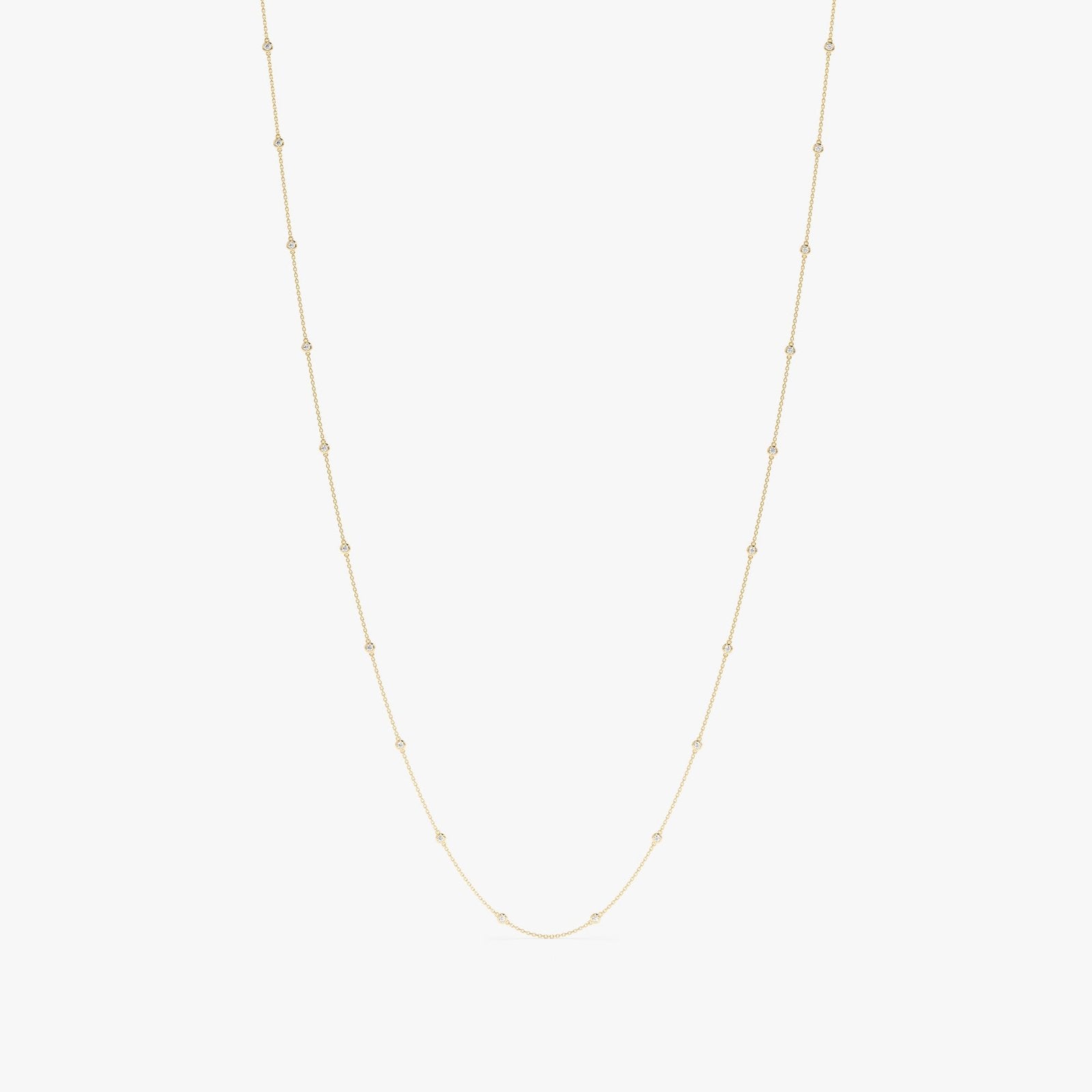 Long Diamond By The Yard Necklace