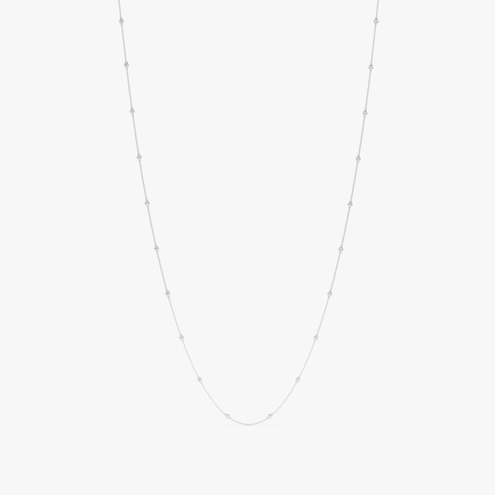Long Diamond By The Yard Necklace