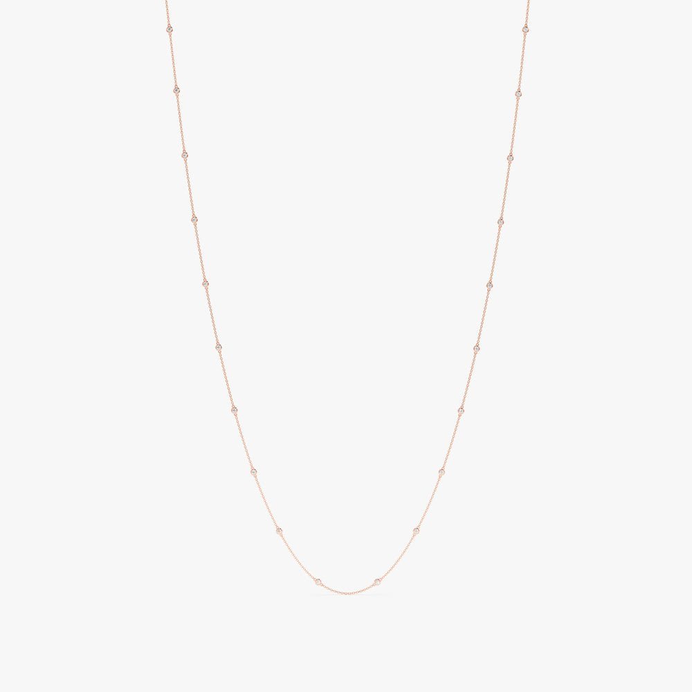 Long Diamond By The Yard Necklace