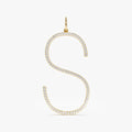 Long Initial Diamond Charm