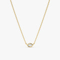 Marquise Diamond Eye Necklace