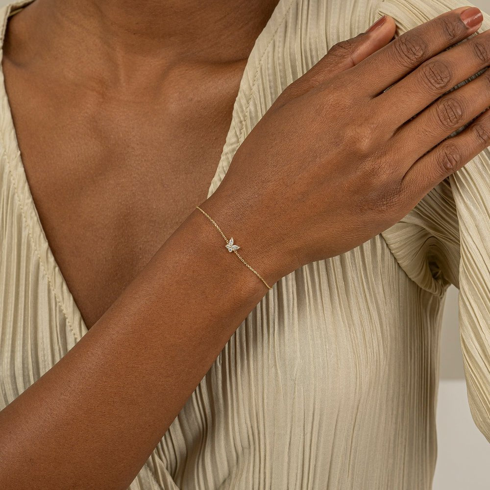 Marquise Diamonds Butterfly Bracelet