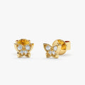 Mini Natural Diamond Butterfly Studs