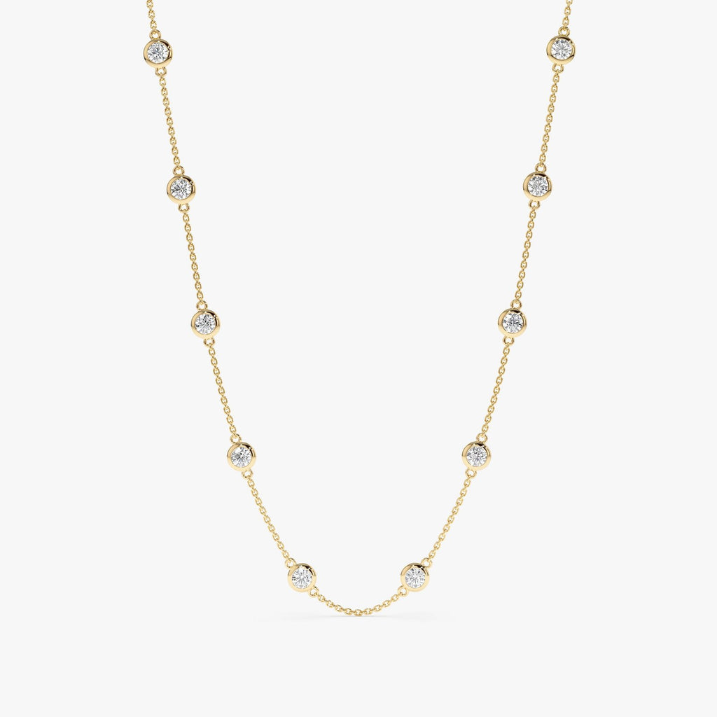 Multi Diamond By The Yard Necklace