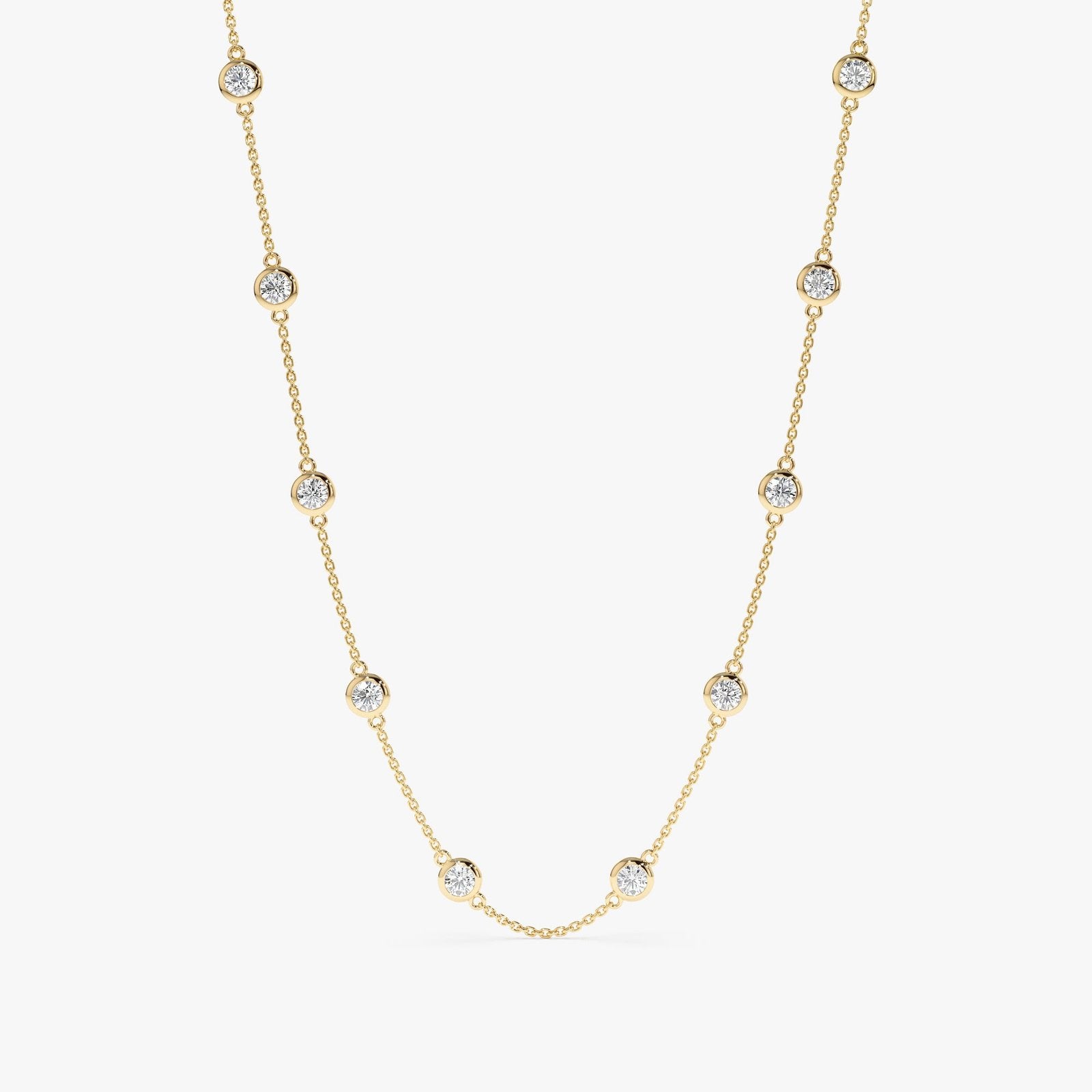 Multi Diamond By The Yard Necklace