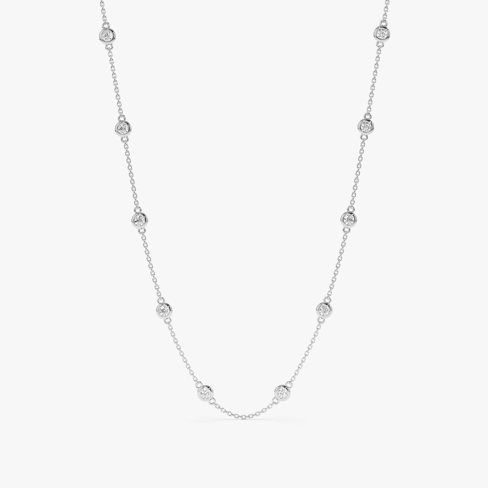 Multi Diamond By The Yard Necklace