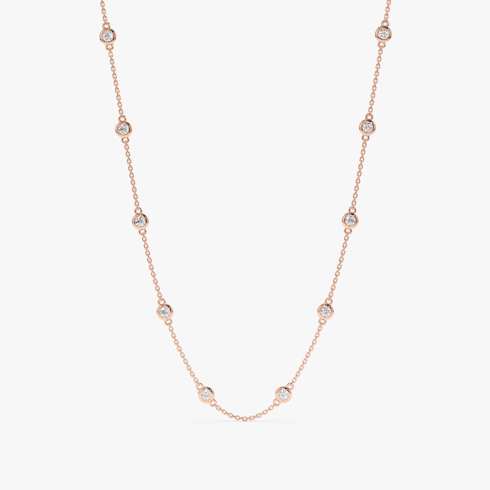 Multi Diamond By The Yard Necklace