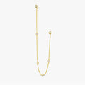 Multi Natural Diamond Hanging Chain Studs