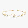 Multi Star Natural Diamond Bracelet
