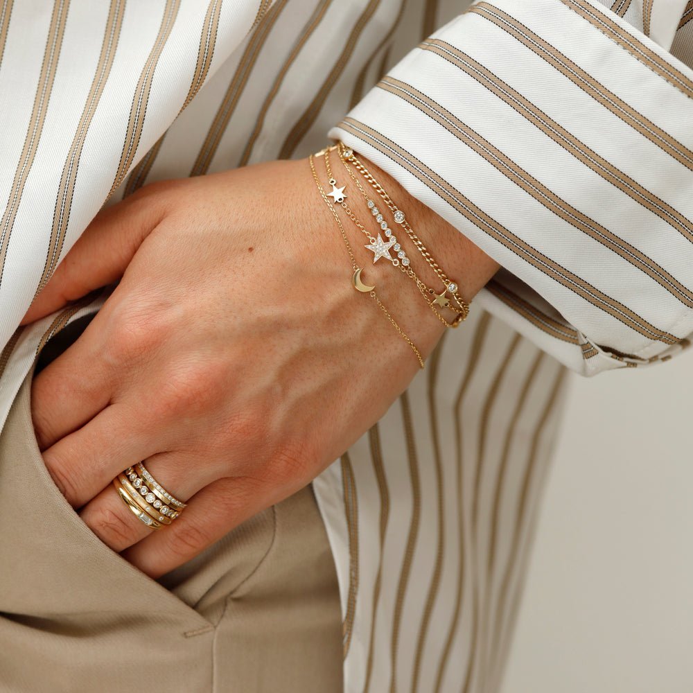 Multi Star Natural Diamond Bracelet