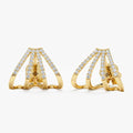 Natural Diamond Arrow Cage Huggies