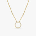 Natural Diamond Circle Of Life Necklace