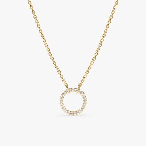 Natural Diamond Circle Of Life Necklace