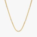 Natural Diamond Cuban Chain Station Necklace