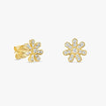 Natural Diamond Daisy Studs