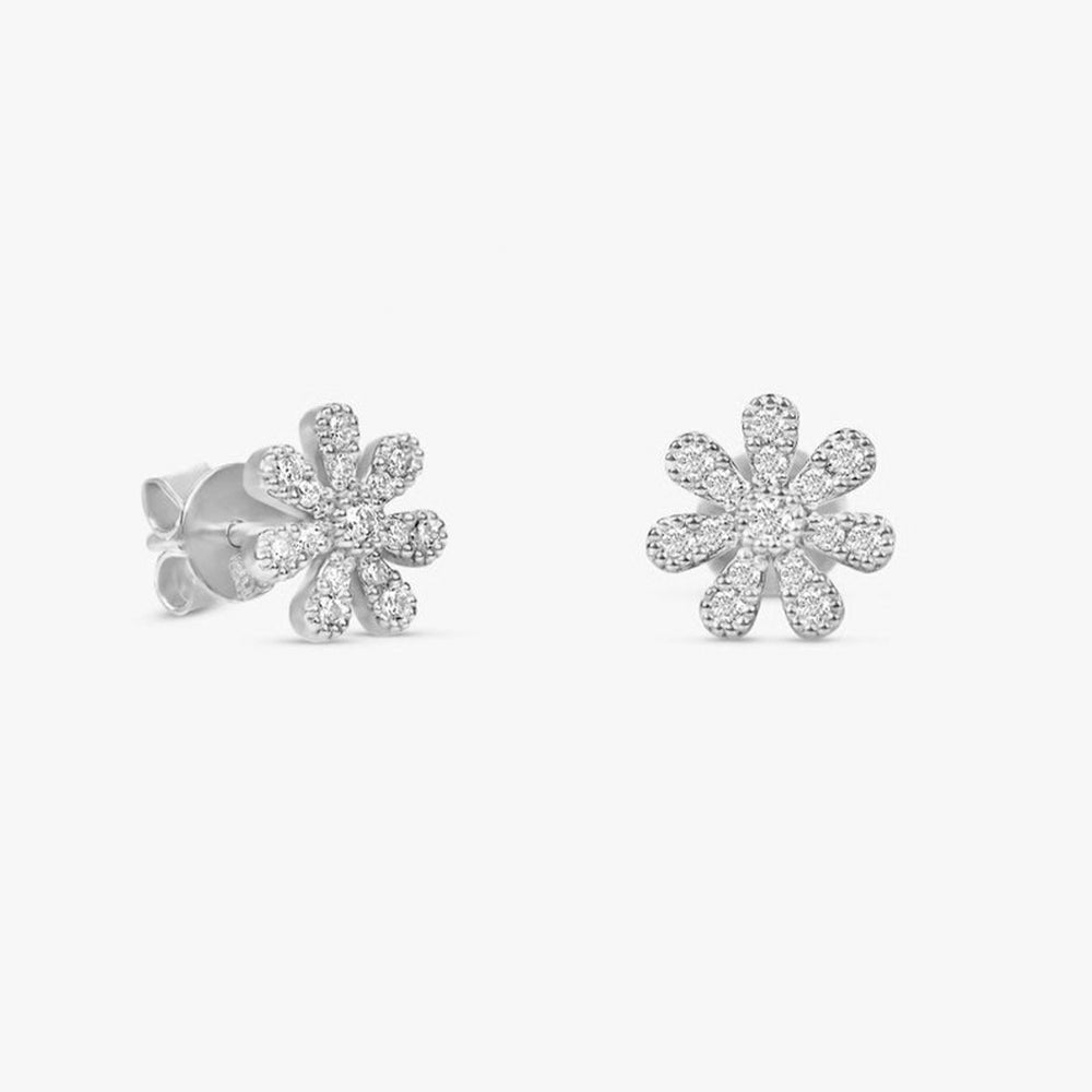 Natural Diamond Daisy Studs