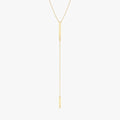 Natural Diamond Lariat Bar Necklace