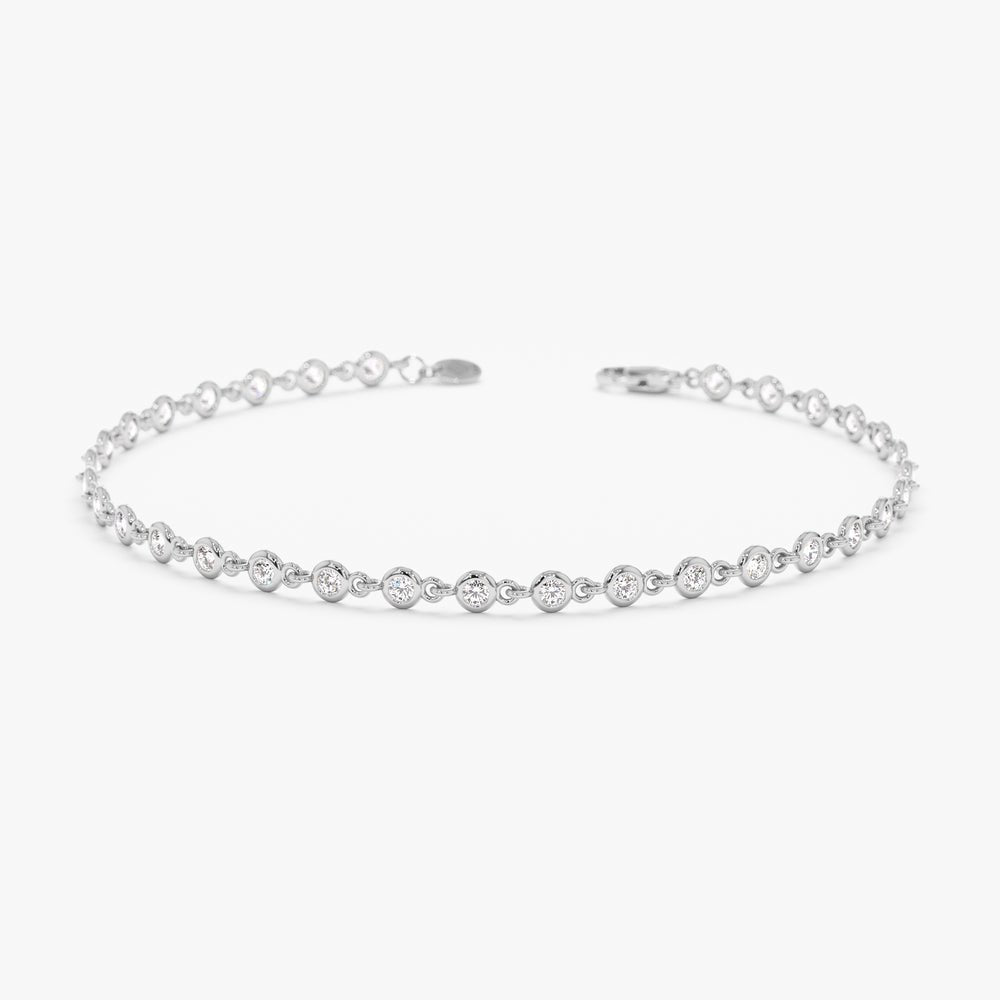 Natural Diamond Tennis Bracelet