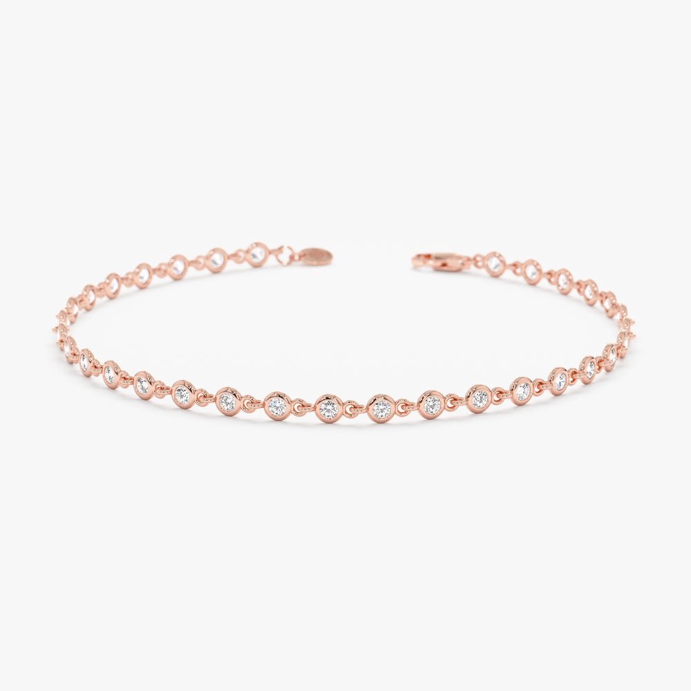 Natural Diamond Tennis Bracelet