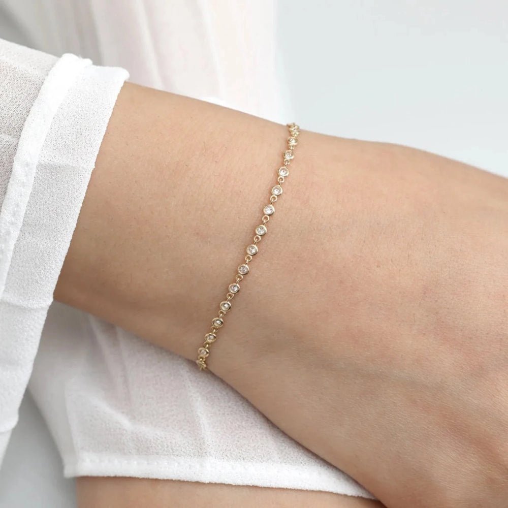 Natural Diamond Tennis Bracelet