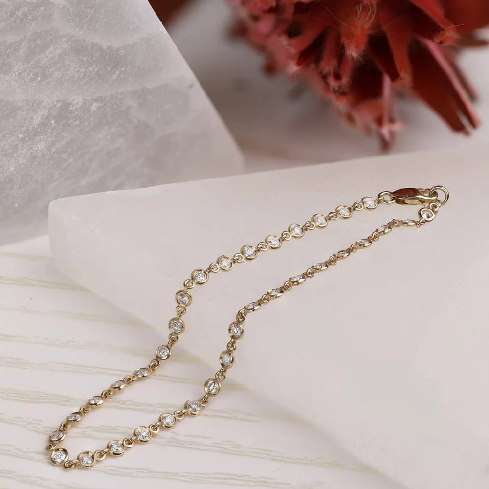 Natural Diamond Tennis Bracelet