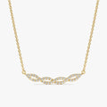 Natural Diamond Twist Necklace