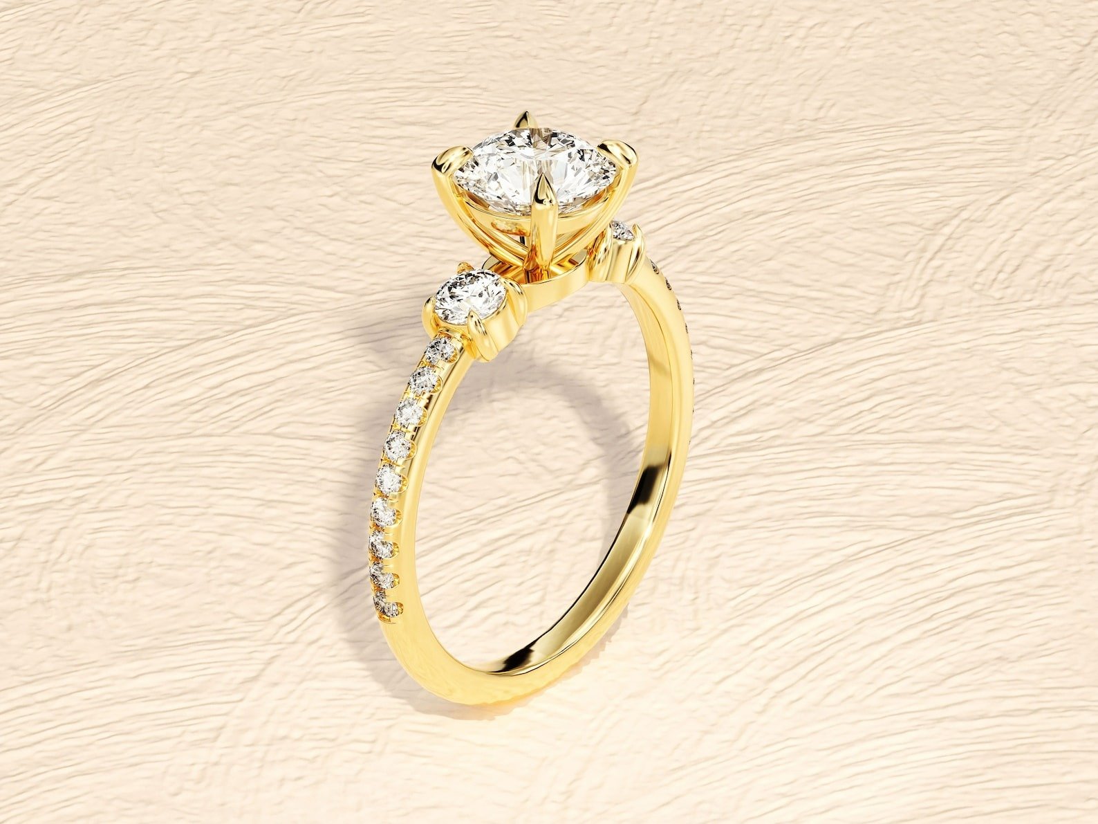 Oval Cut 4ct Lab Grown Diamond Engagement Ring