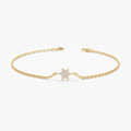 Pave Diamond Star Of David Bracelet