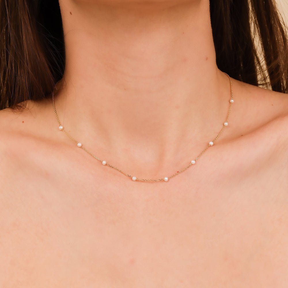 Pearl Station Necklace