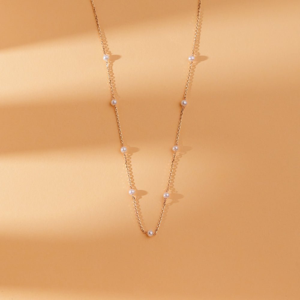 Pearl Station Necklace