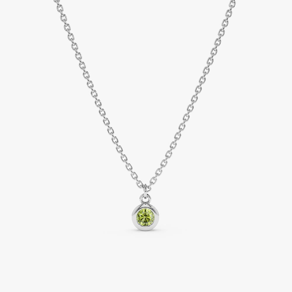 Peridot Charm Necklace