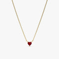 Ruby Heart Necklace