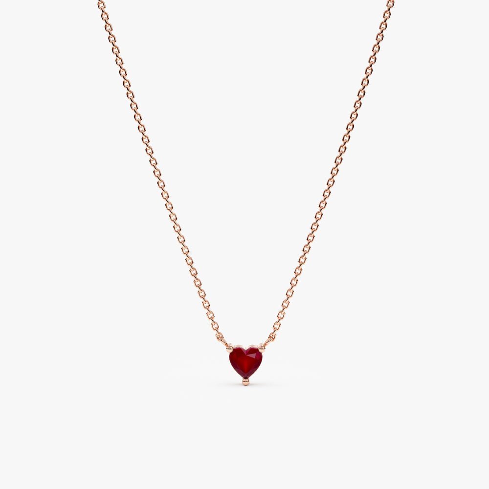 Ruby Heart Necklace