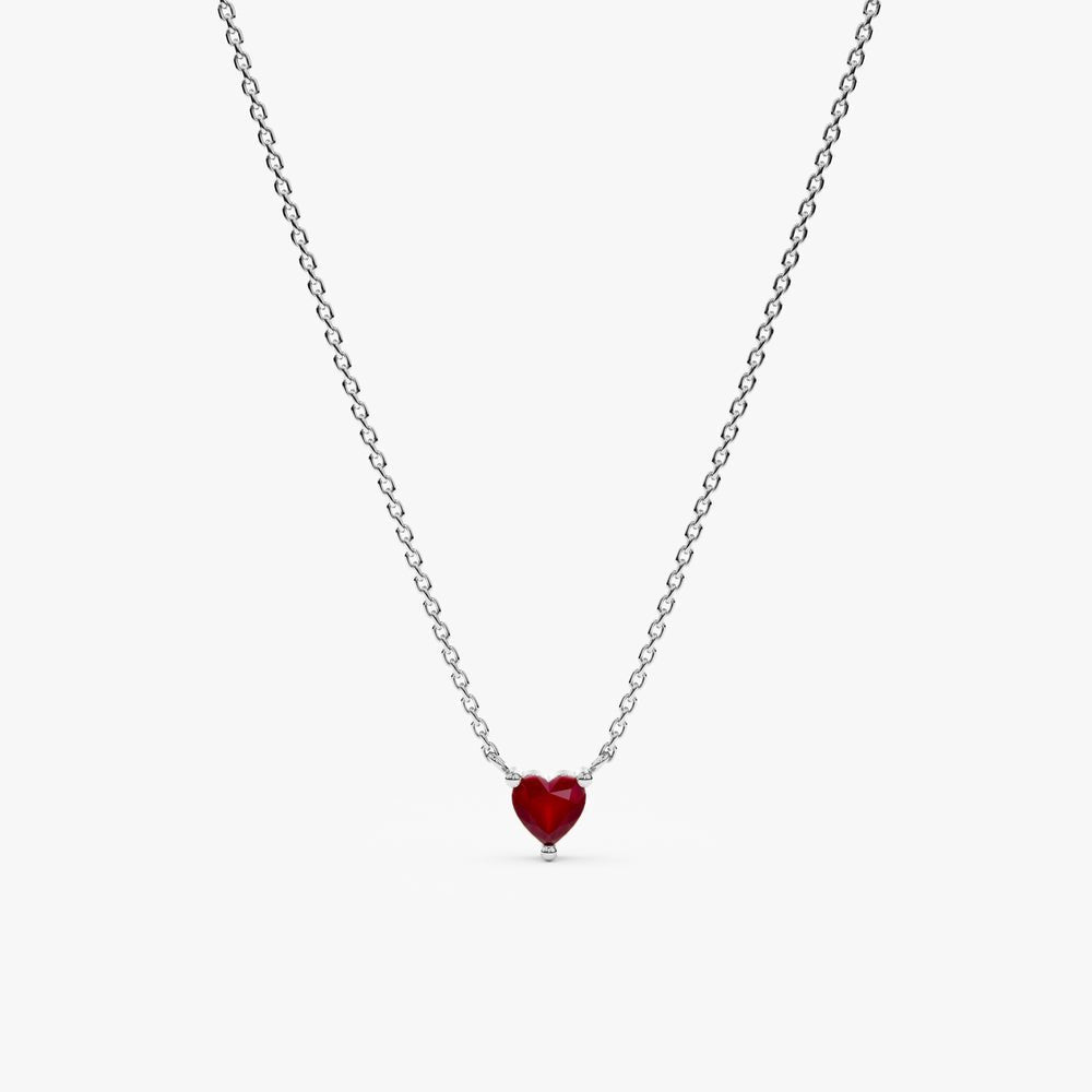 Ruby Heart Necklace