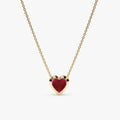Ruby Heart Necklace