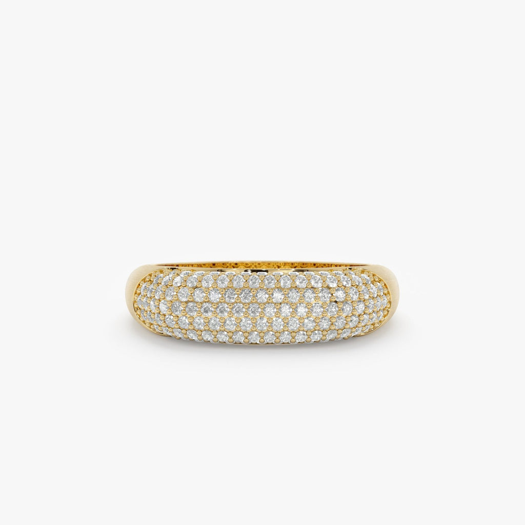 Salt and Pepper Natural Diamond Ring