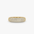 Salt and Pepper Natural Diamond Ring