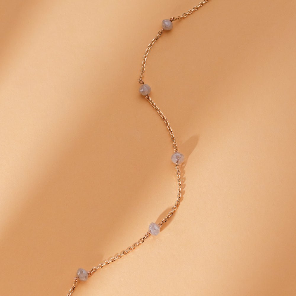 Salt & Pepper Diamond Station Bracelet