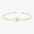 Single Diamond Eye Bracelet