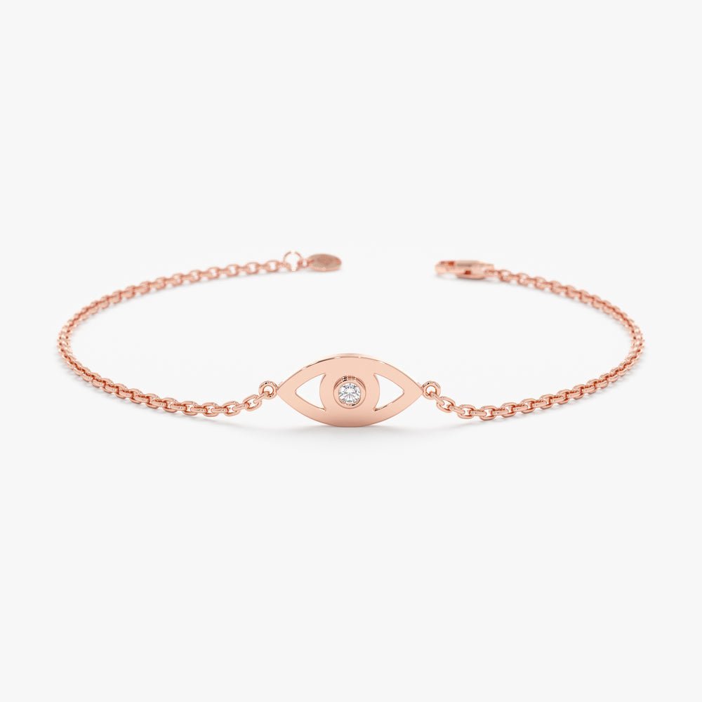 Single Diamond Eye Bracelet