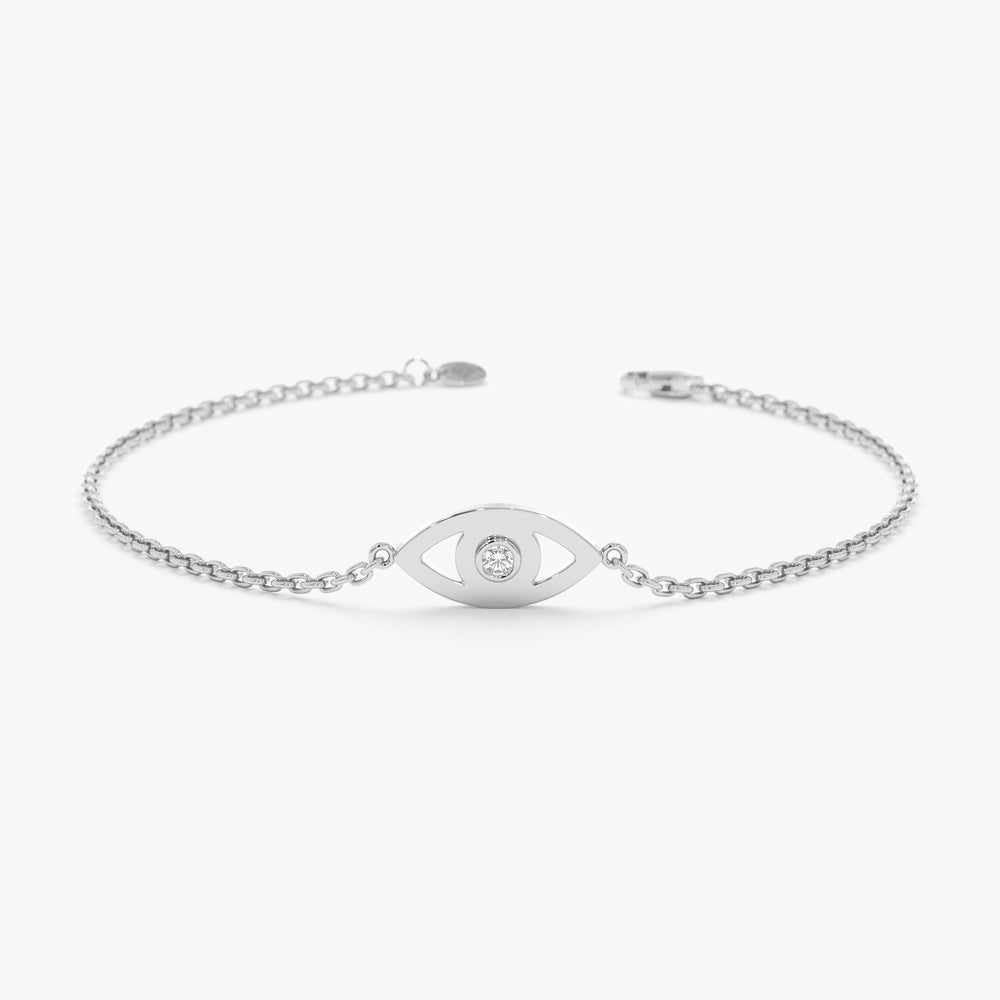 Single Diamond Eye Bracelet