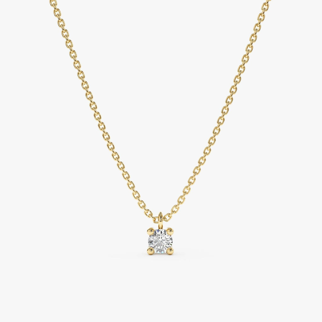 Solitaire Diamond Necklace
