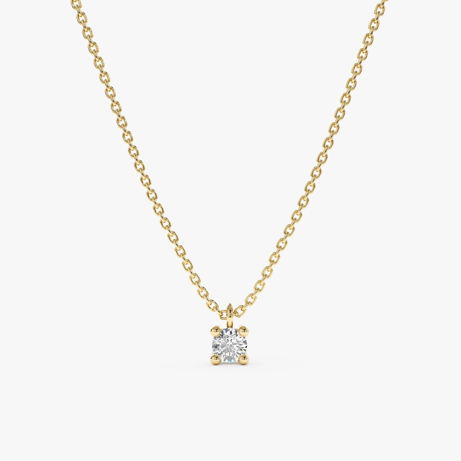 Solitaire Diamond Necklace