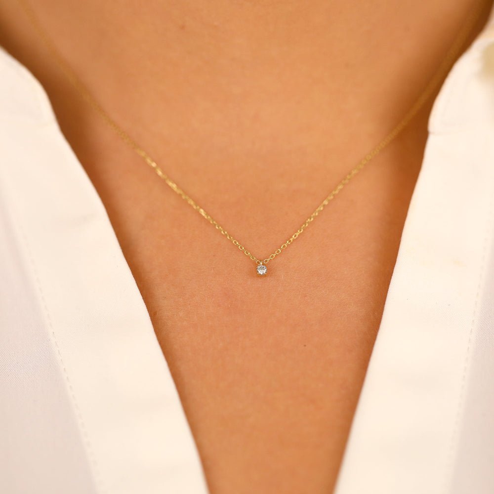 Solitaire Diamond Necklace