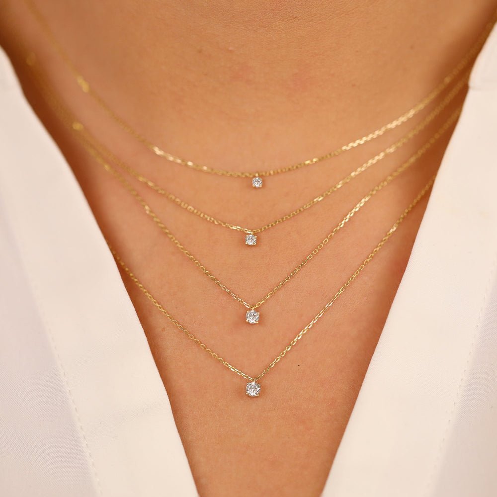Solitaire Diamond Necklace