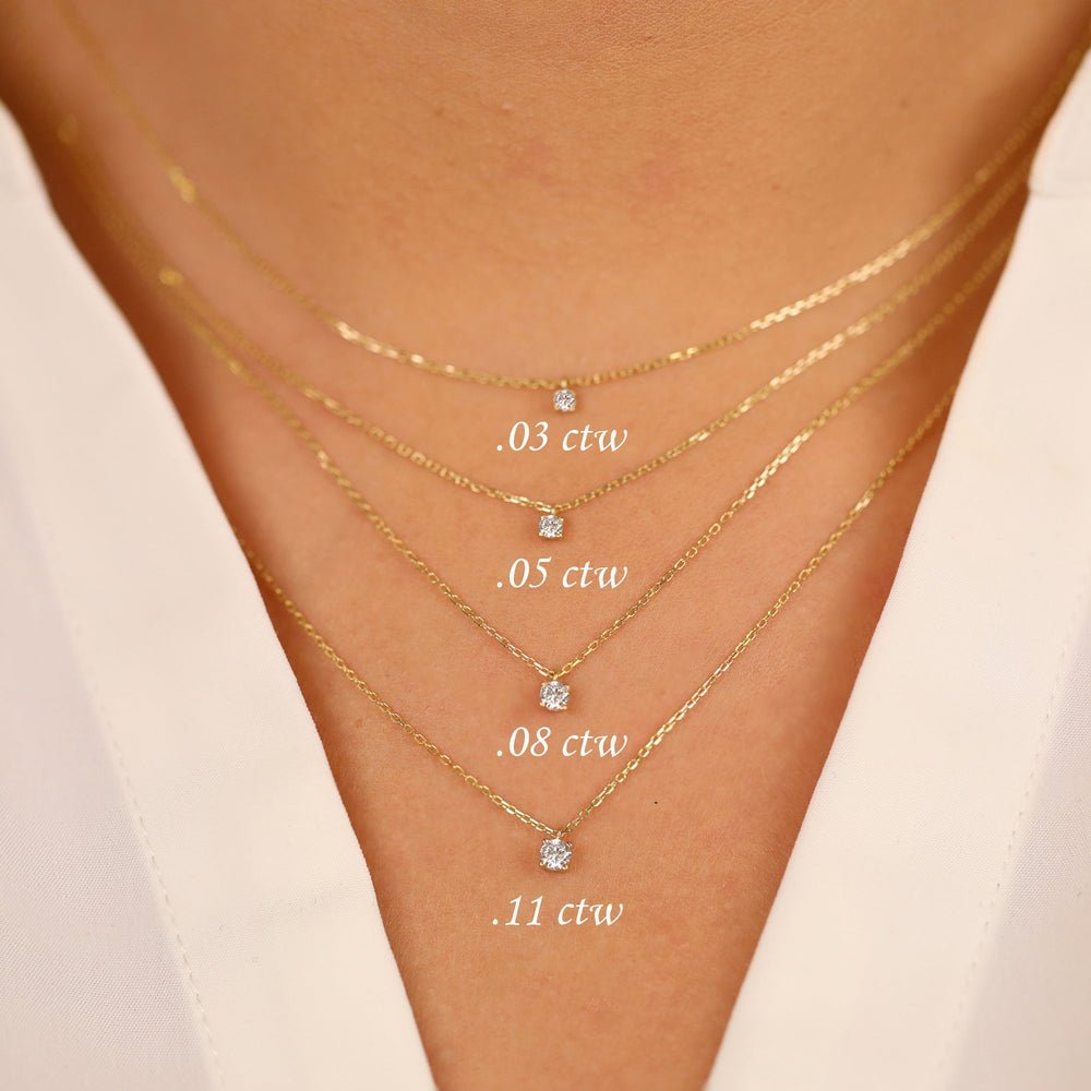 Solitaire Diamond Necklace