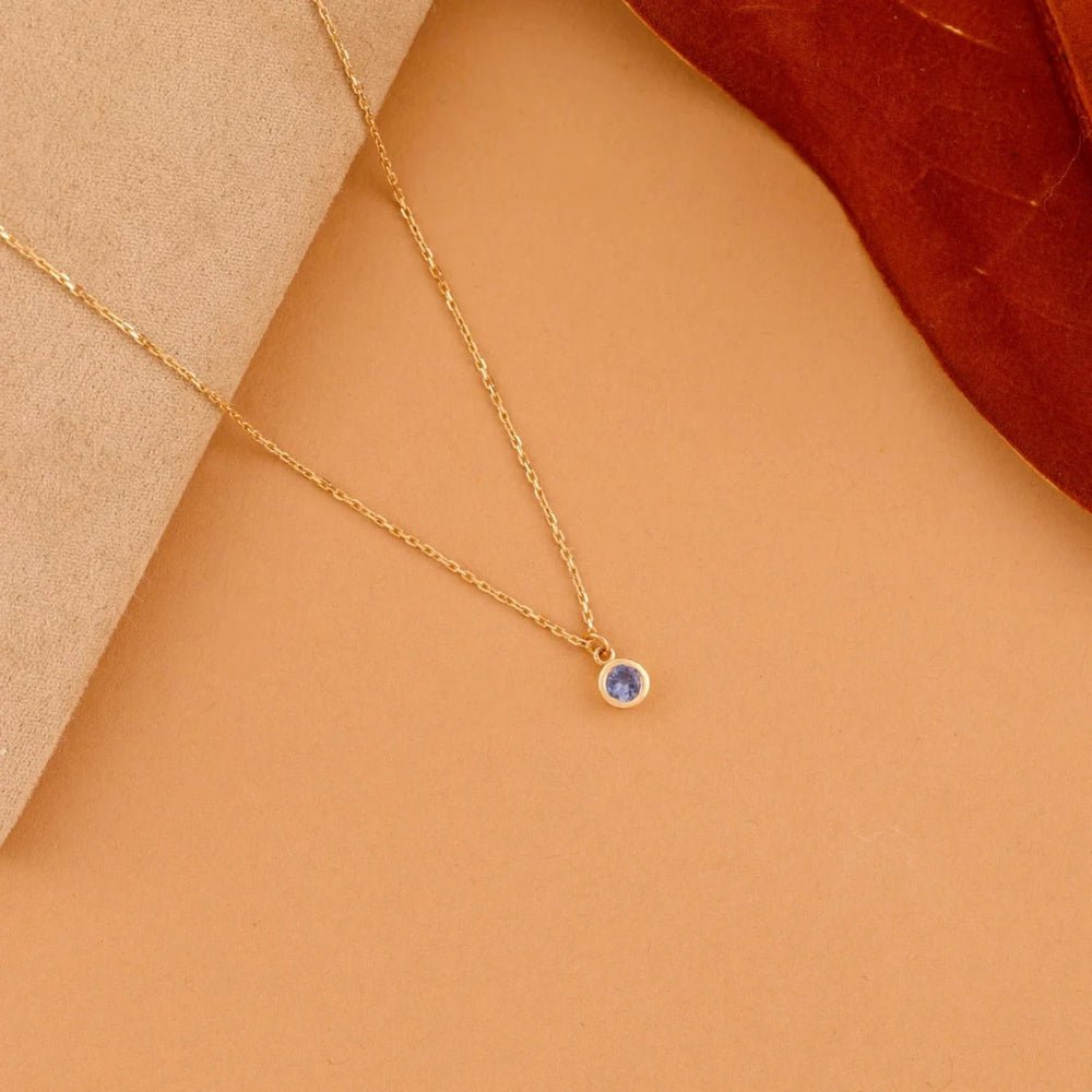 Tanzanite Charm Necklace
