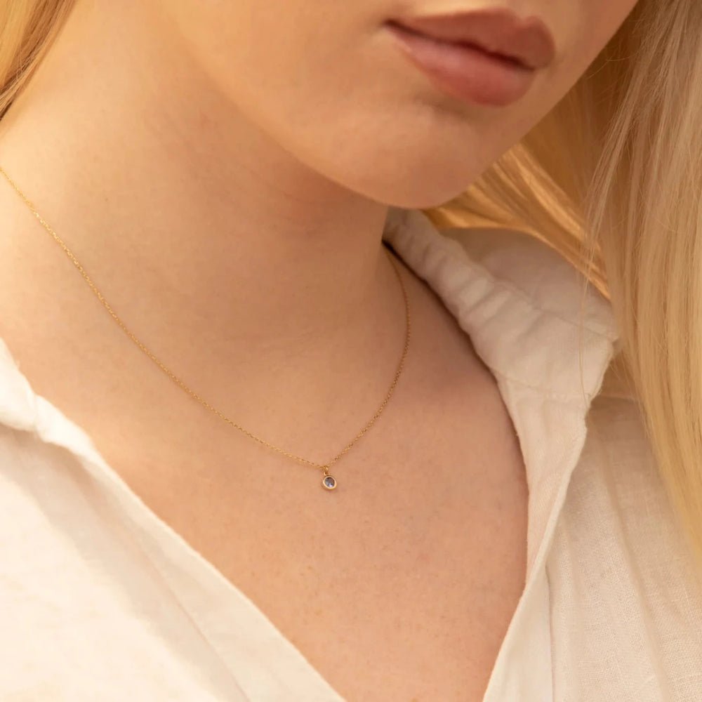 Tanzanite Charm Necklace