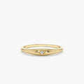 Thin Diamond Dome Ring